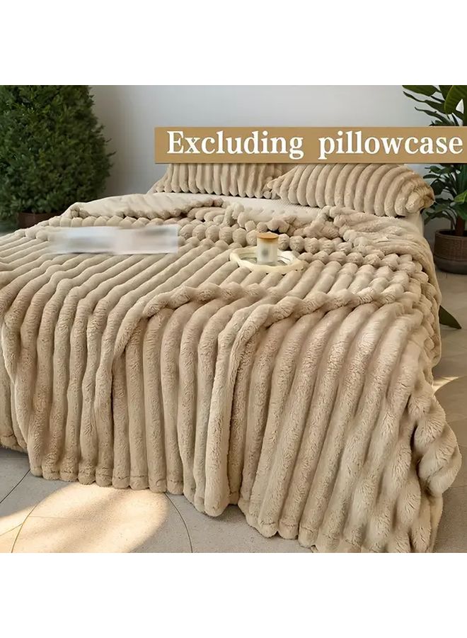 Multi Purpose Travel Blanket 2pcs Silvery Gray 78 74x90 55 Inches for RV Picnic Nap Shawl Sofa Cover - Image 3